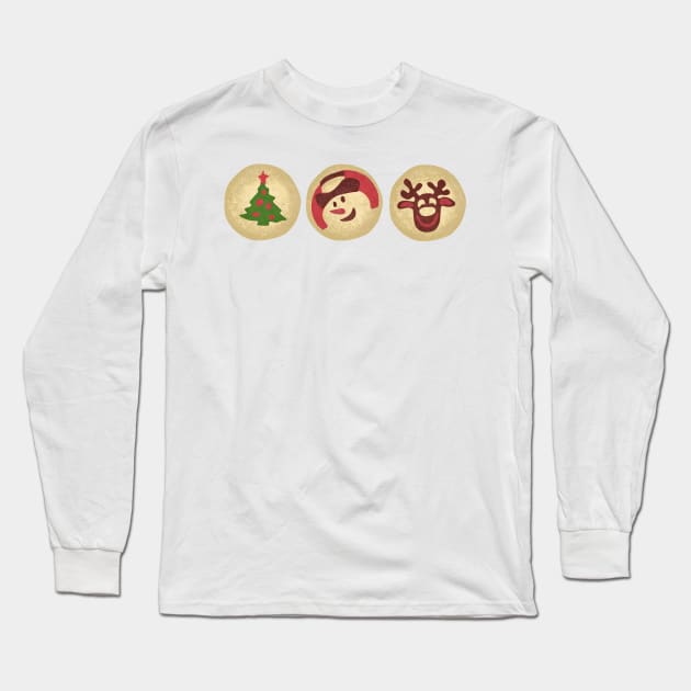 Pillsbury Christmas Cookies Long Sleeve T-Shirt by Sci-Emily